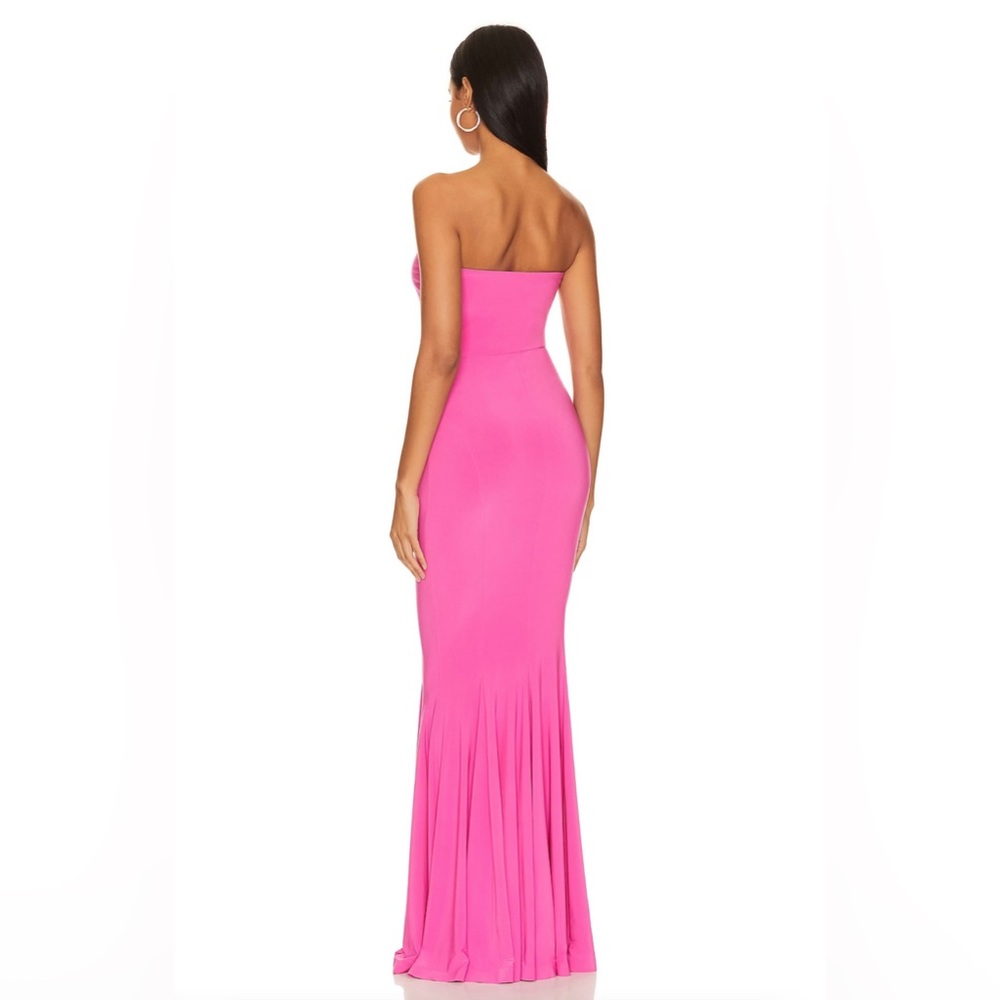 Strapless Fishtail Gown in Orchid Pink - Picture 2 of 5